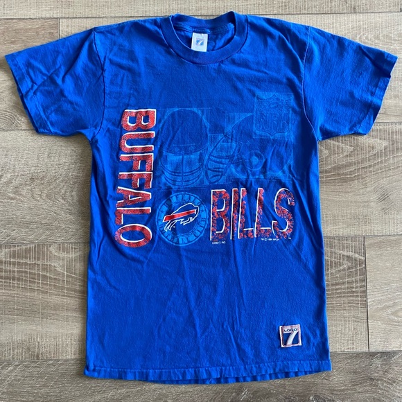Vintage Buffalo Bills shirt - MEDIUM - 1991 - Logo 7 Inc -Buffalo Football Club - Picture 1 of 9